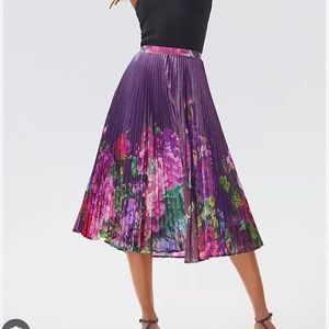 ANTHROPOLOGIE Delfi Floral Midi Skirt